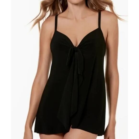 Miraclesuit Rock Solid Lovey Womens Size 8 Swimdress One Piece Swimsuit NWT - Picture 1 of 10